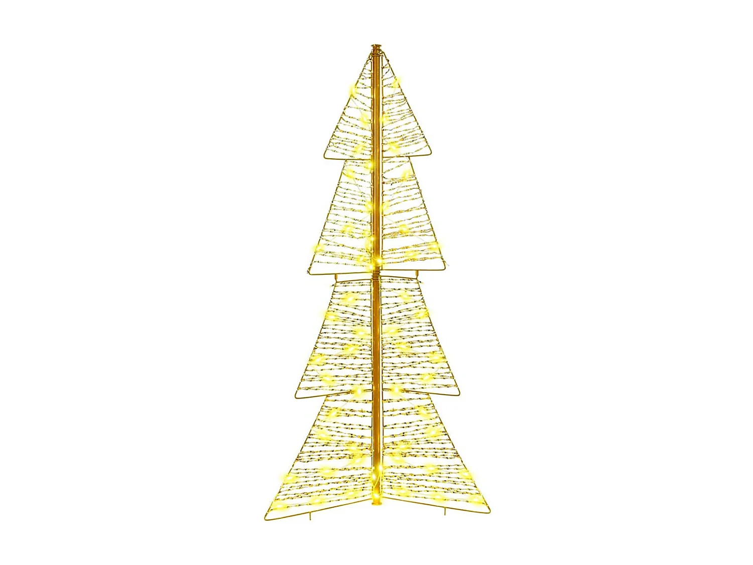 Sapin de Noël avec 100 LED Blanc chaud 120 cm PET