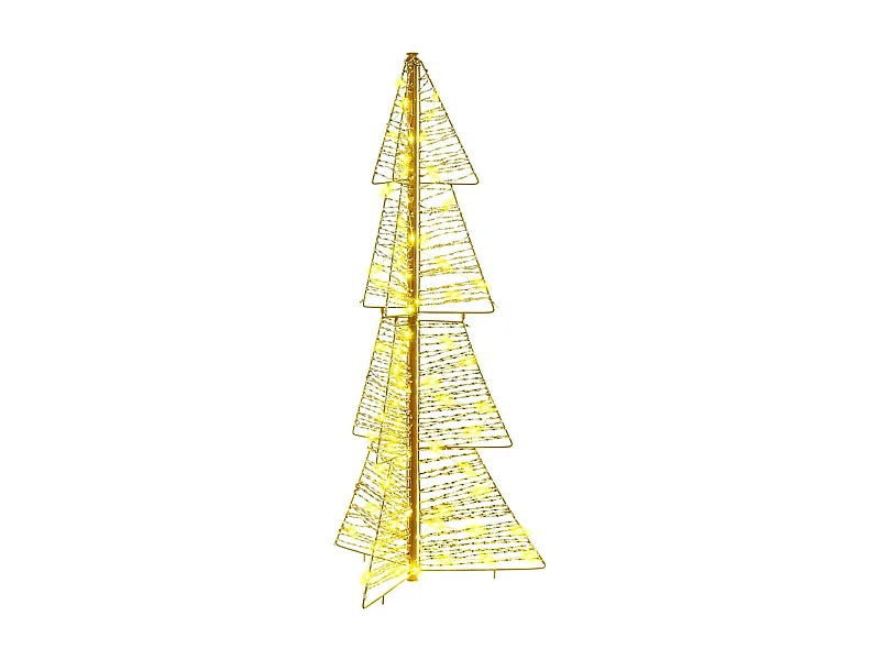 Sapin de Noël avec 100 LED Blanc chaud 120 cm PET