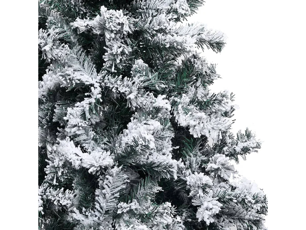 Albero di Natale artificiale con neve verde floccata 120 cm PVC