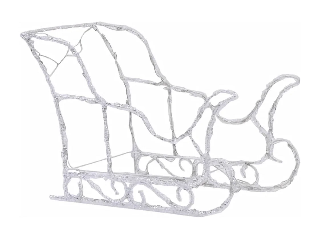 Décoration de Noël Rennes et traîneau 320 LED Acrylique