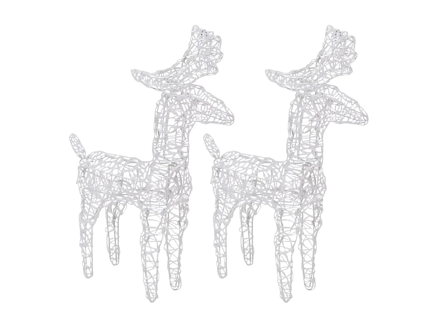 Kerstdecoratie Rendier en Slee 320 LED Acryl