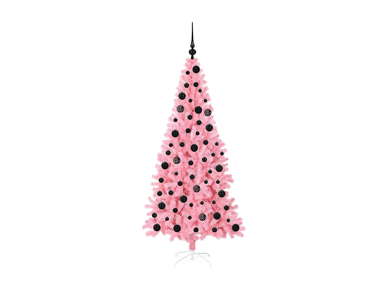 Kerstboom met 300 LED's met standaard Roze 180 cm PVC