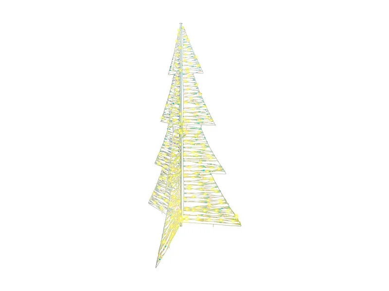 Sapin de Noël avec 240 LED Blanc chaud 180 cm PET