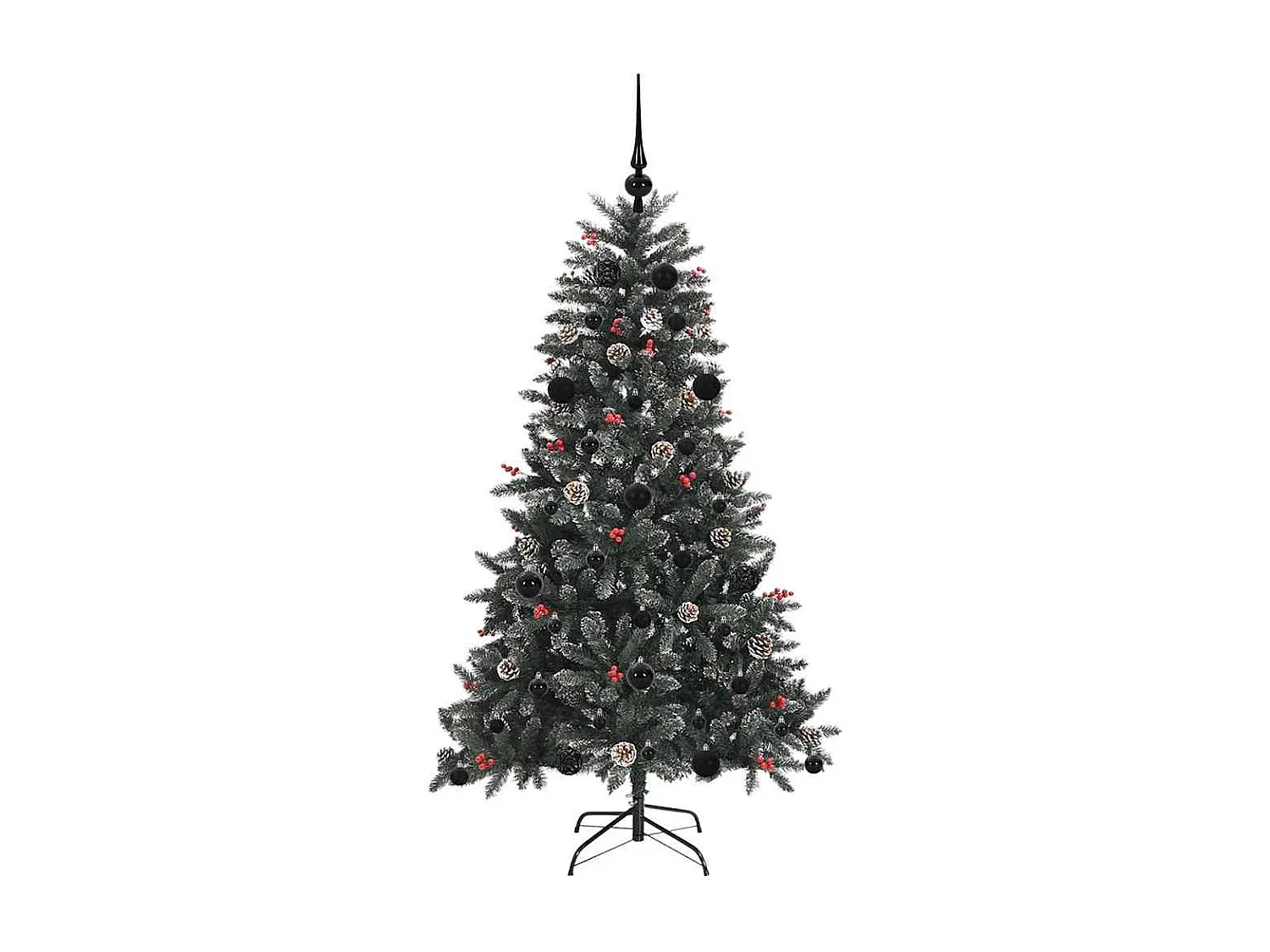 Kunstkerstboom met 150 LED's Groen 83,5 x 83,5 x 150 cm