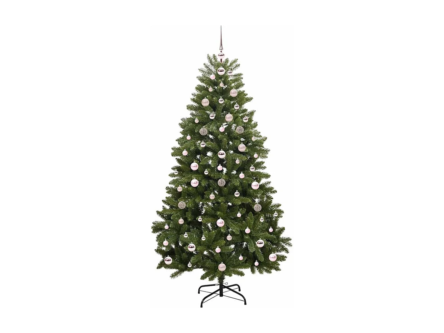 Kunstkerstboom met 300 LED's Groen 180 cm PVC en metaal