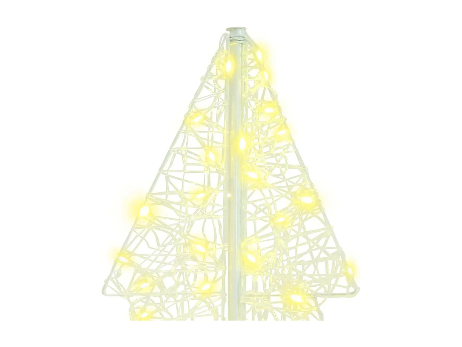 Sapin de Noël avec 160 LED Blanc chaud 150 cm Acrylique