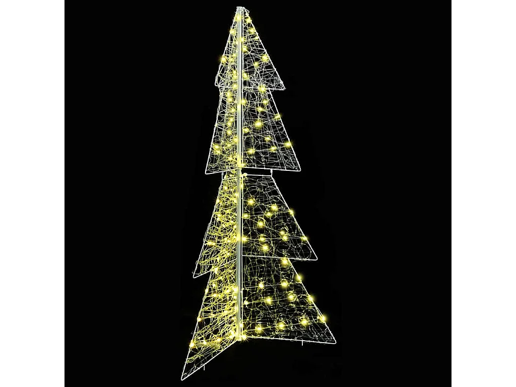 Weihnachtsbaum mit 160 LEDs Warmweiß 150 cm Acryl