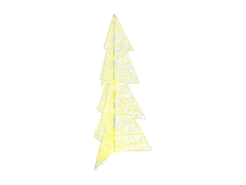 Weihnachtsbaum mit 160 LEDs Warmweiß 150 cm Acryl