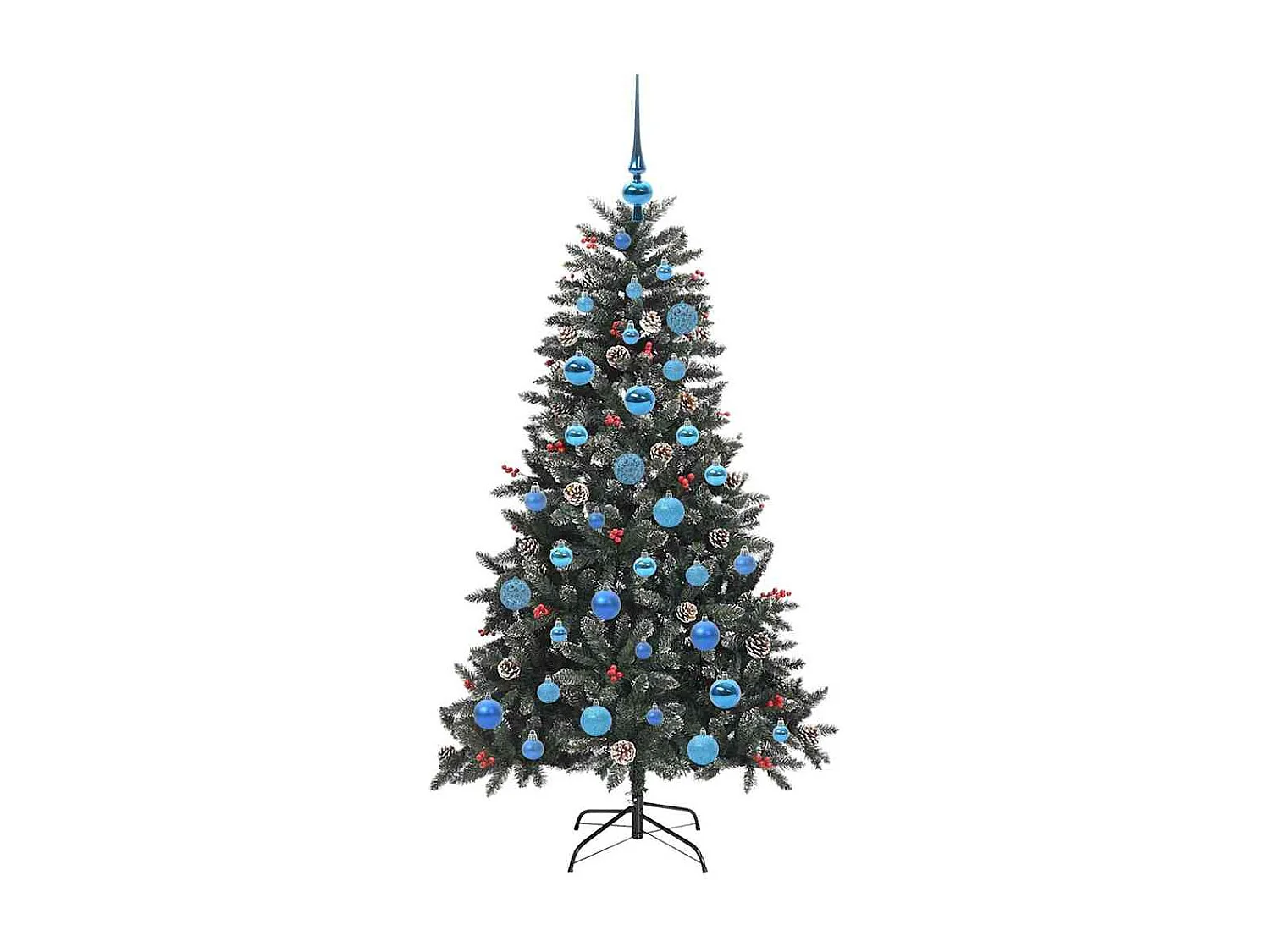 Kunstkerstboom met 150 LED's Groen 83,5 x 83,5 x 150 cm