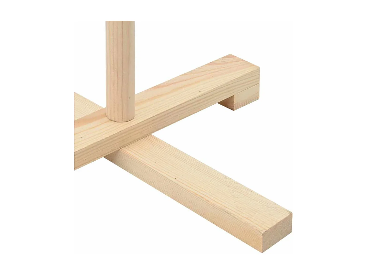 Arbre de Noël en bois Naturel 125 cm Bois massif en pin