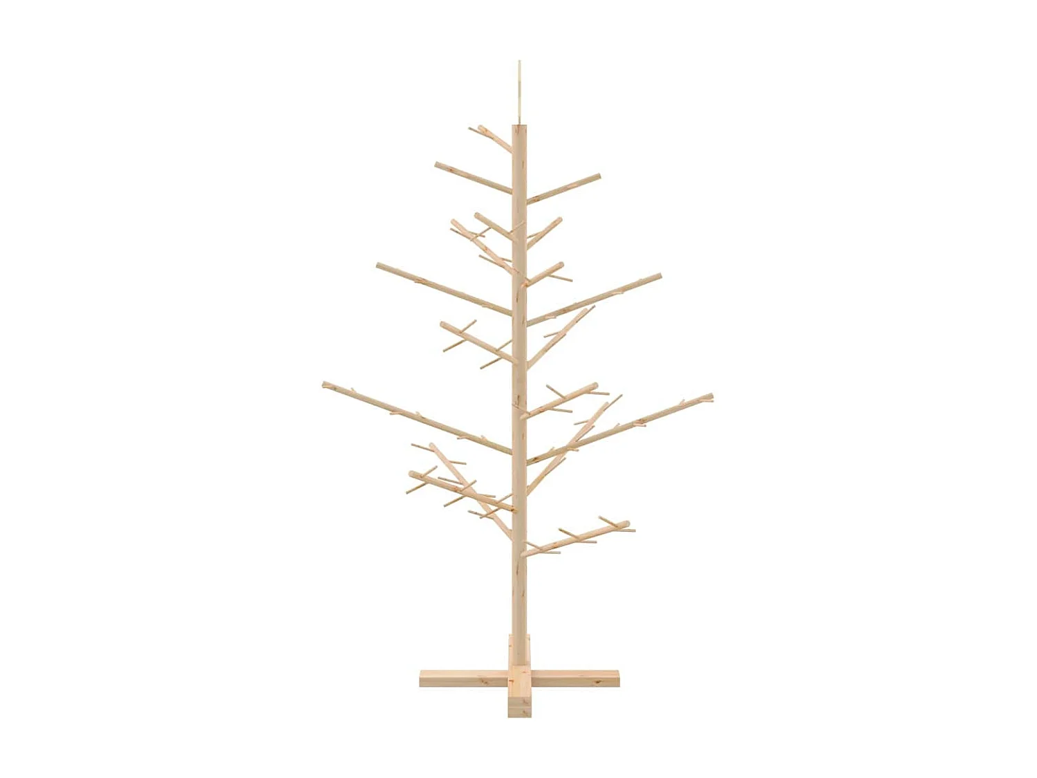 Arbre de Noël en bois Naturel 125 cm Bois massif en pin