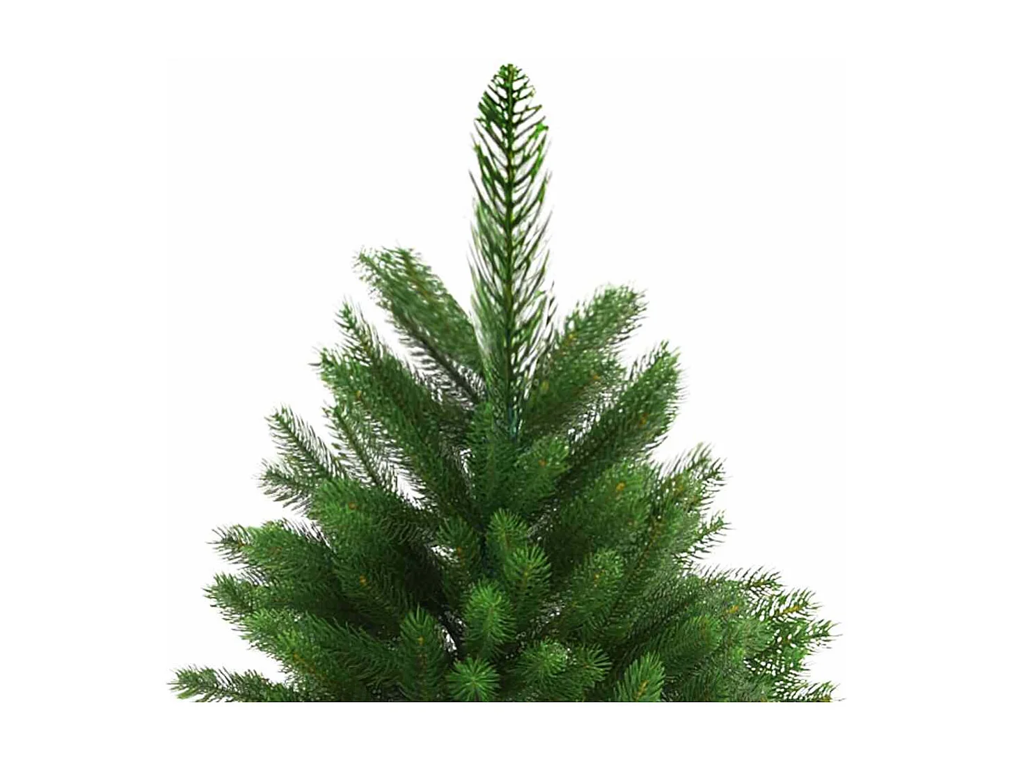 Beleuchteter künstlicher Weihnachtsbaum mit Kugeln 240 cm grün