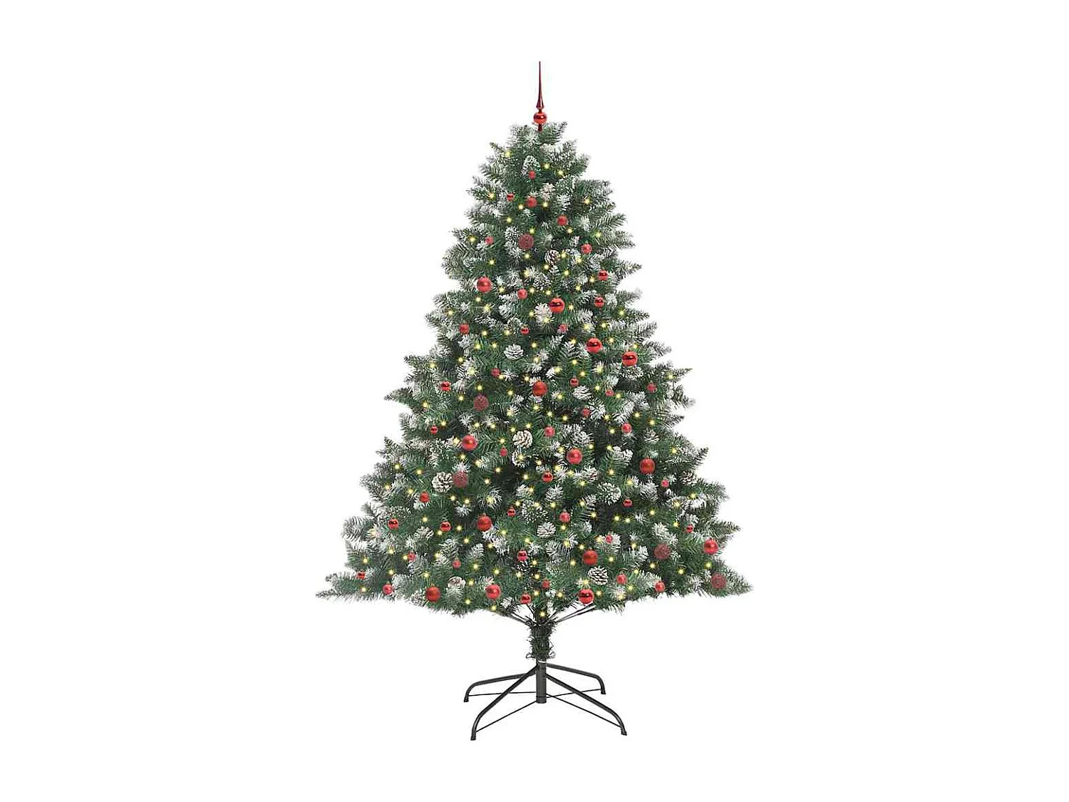 Kunstkerstboom met 300 LED's Groen 160 x 160 x 240 cm