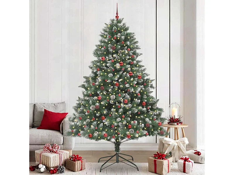 Kunstkerstboom met 300 LED's Groen 160 x 160 x 240 cm