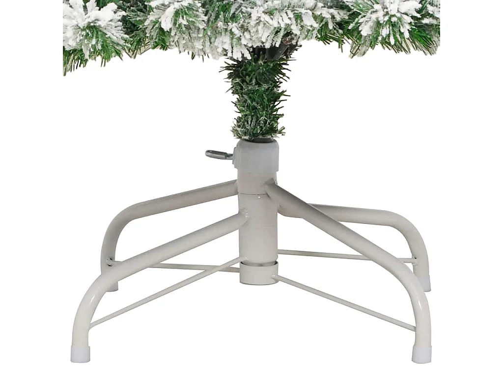 Kunstkerstboom met scharnieren en sneeuwvlokken 180 cm