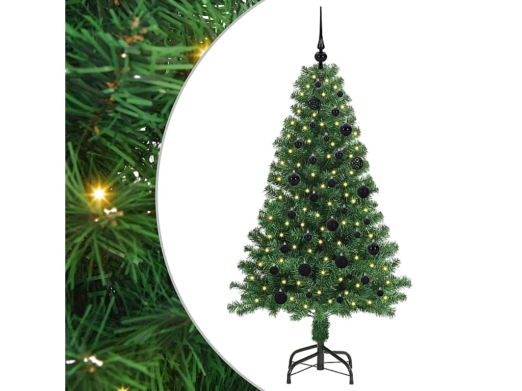 Sapin de Noël artificiel Vert 150 cm PVC, Acier et Plastique