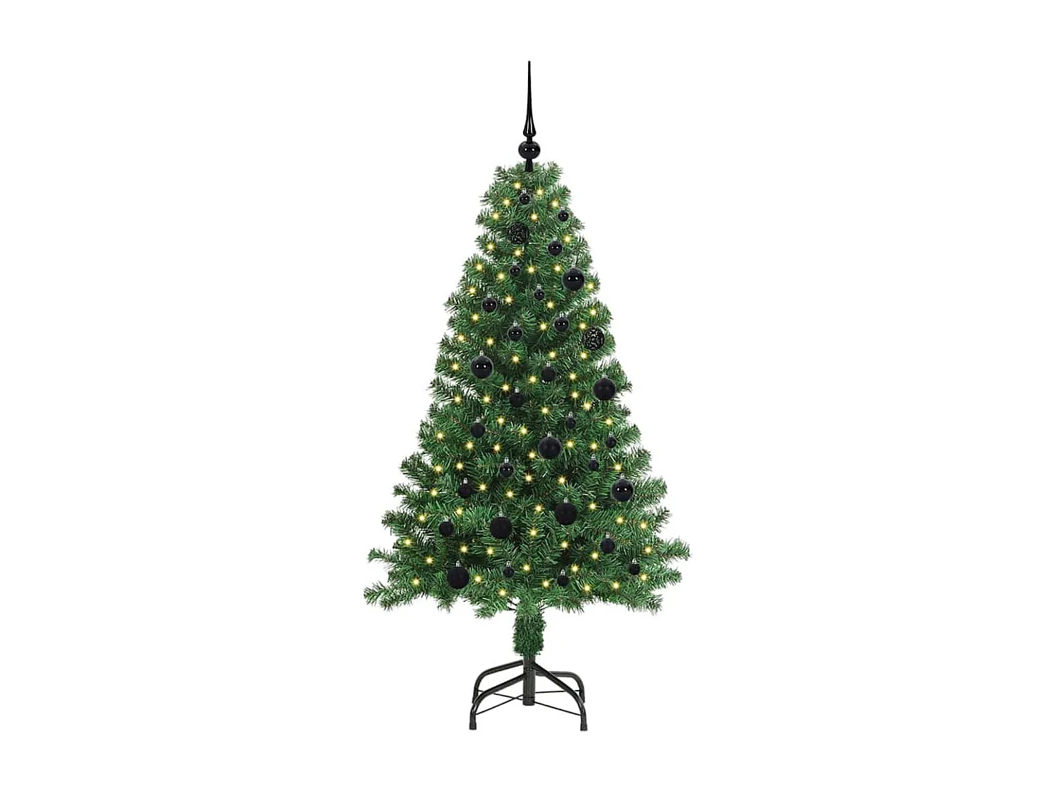 Sapin de Noël artificiel Vert 150 cm PVC, Acier et Plastique