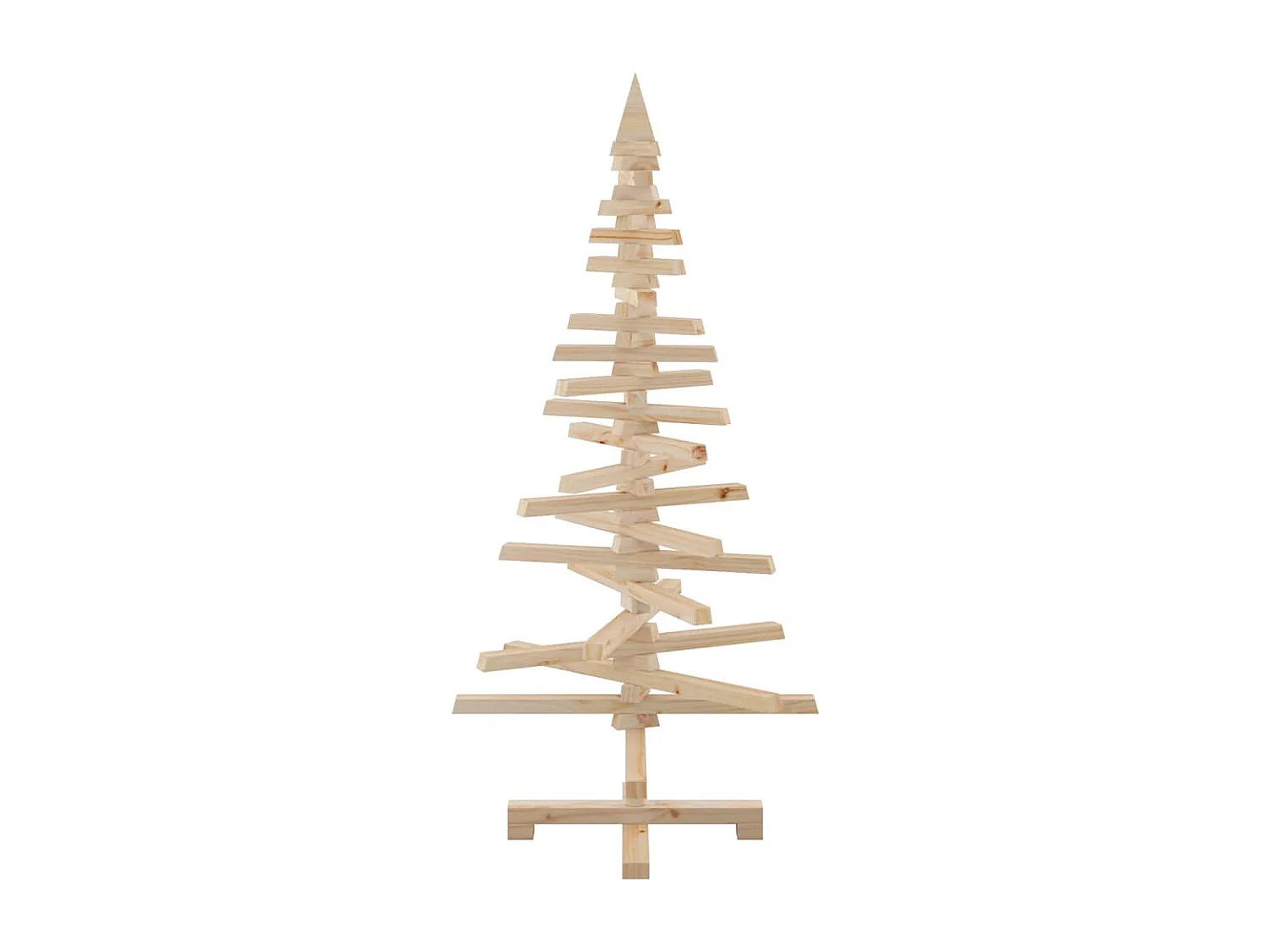 Arbre de Noël en bois pour décoration 120 cm bois massif de pin