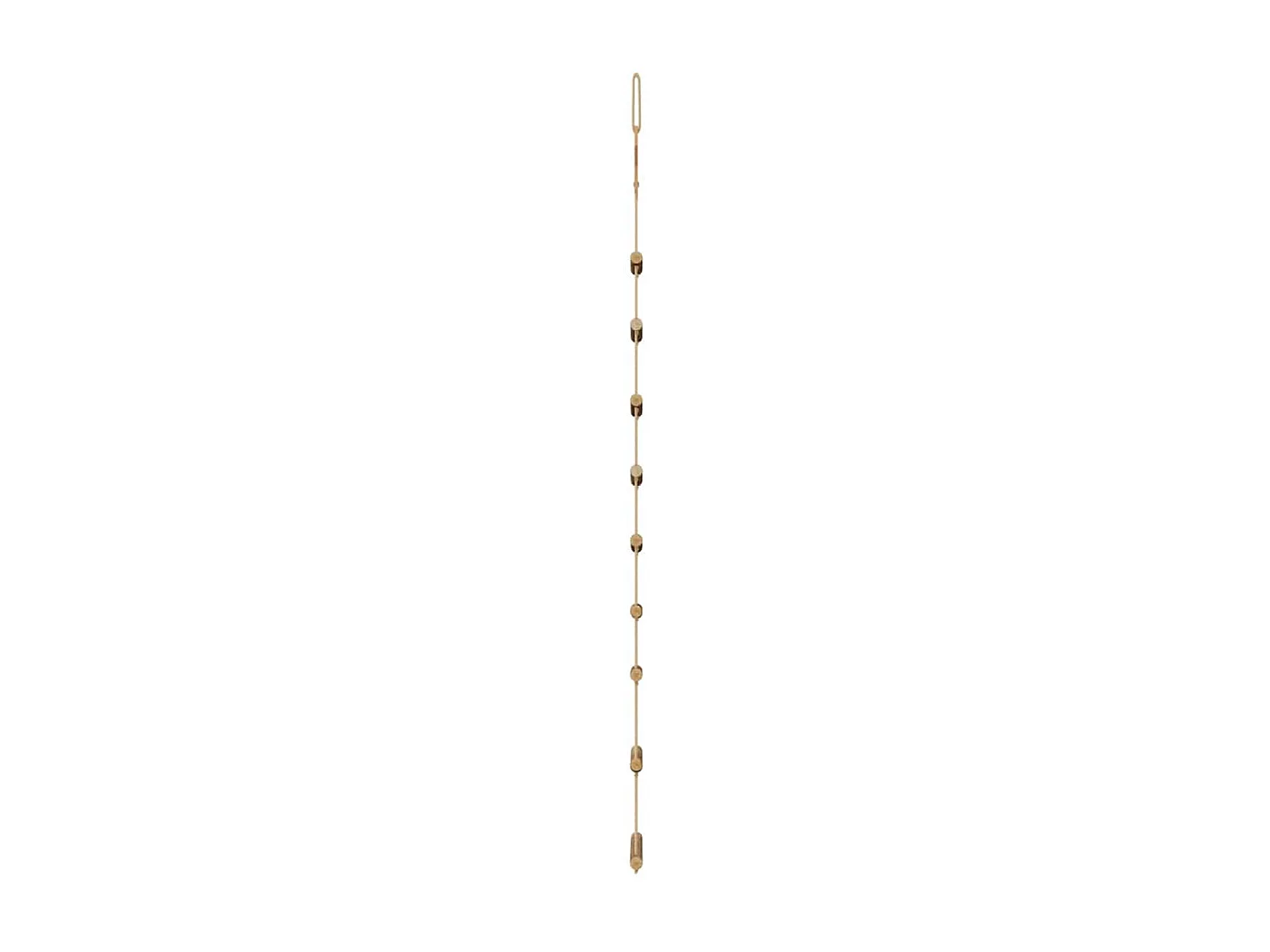 Sapins de Noël suspendus avec étoiles supérieures 2 pièces 55 x 120 cm Branche naturelle