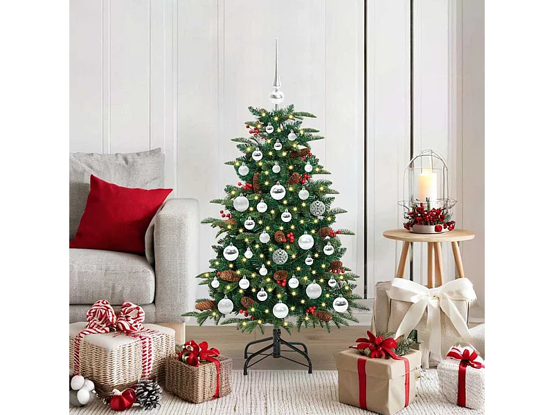 Sapin de Noël artificiel Vert 120 cm PVC, métal et plastique