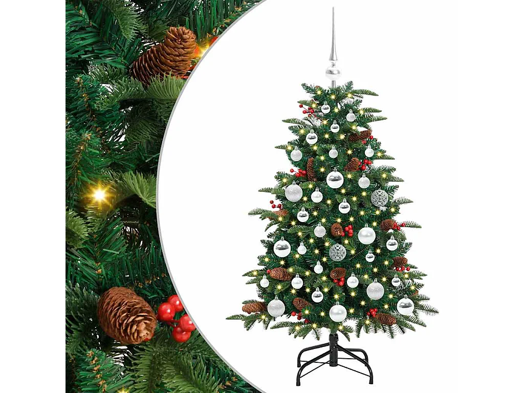 Sapin de Noël artificiel Vert 120 cm PVC, métal et plastique