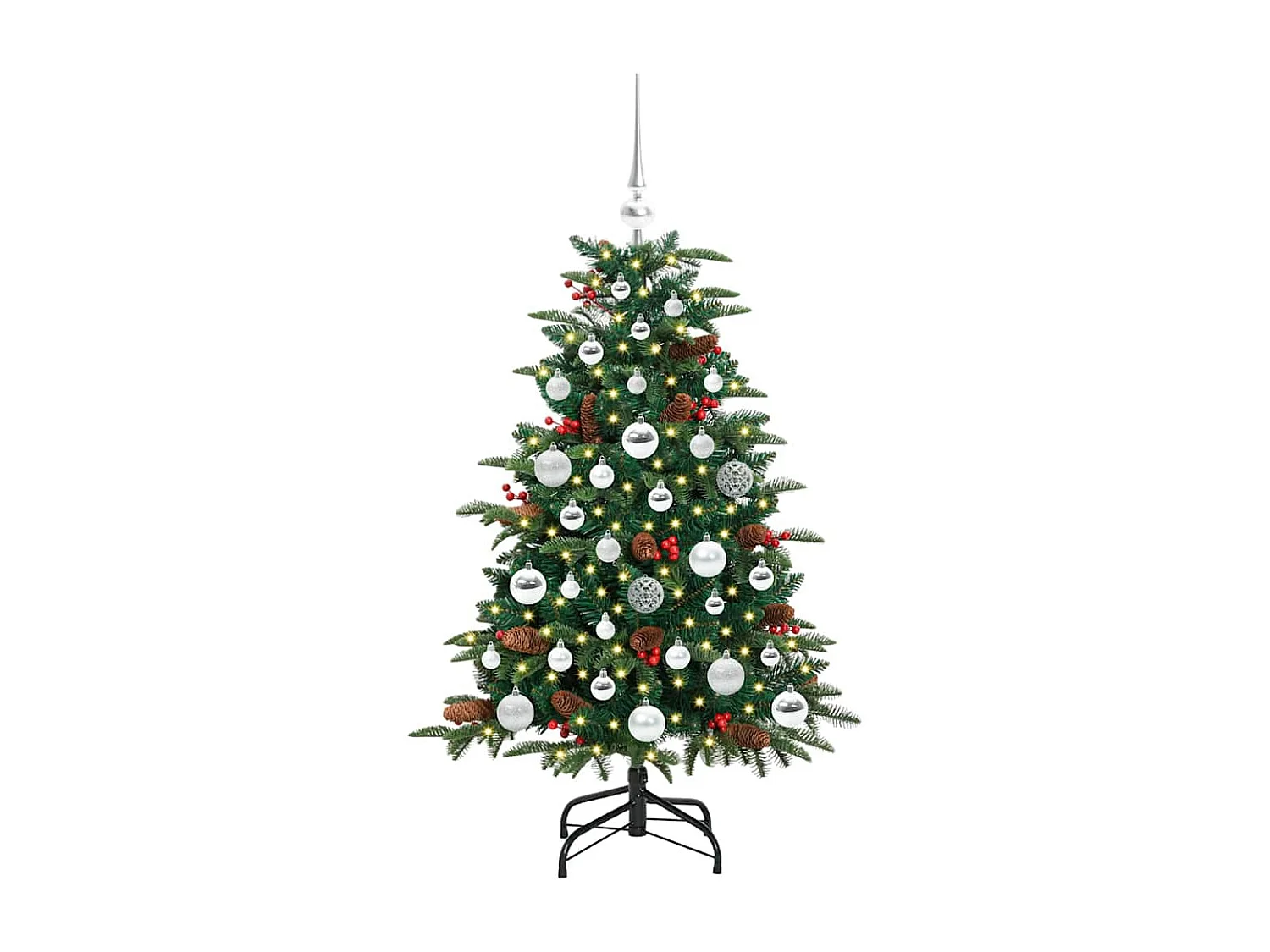 Sapin de Noël artificiel Vert 120 cm PVC, métal et plastique