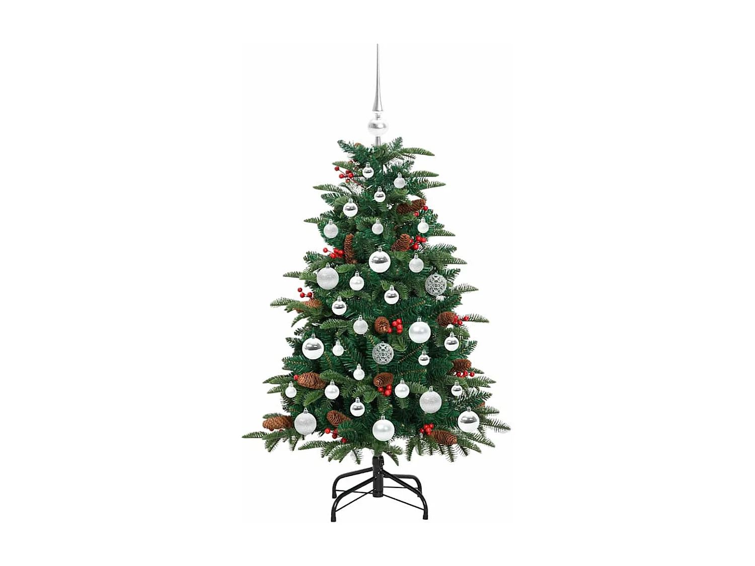 Sapin de Noël artificiel Vert 120 cm PVC, métal et plastique