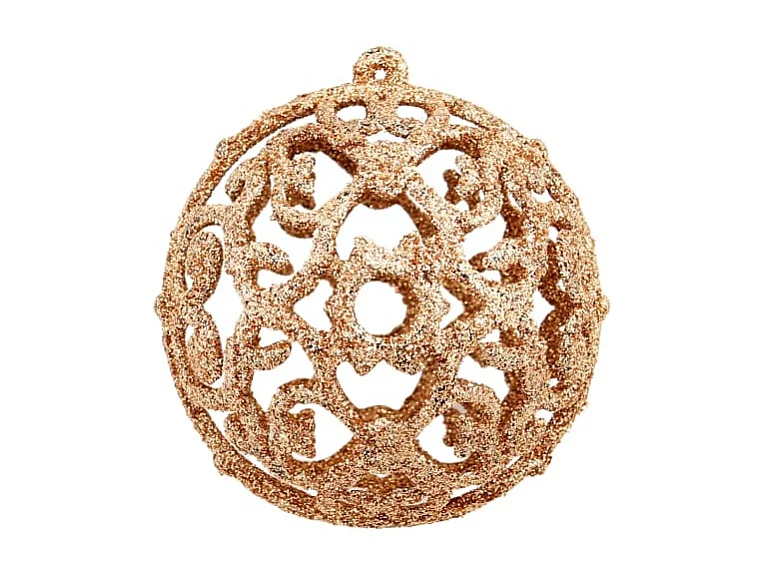 Kerstballenset 100 stuks 3/4/6 cm Roze/Goud