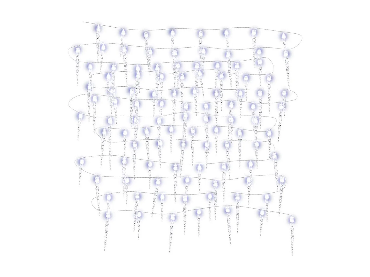 Guirlande lumineuse de Noël 200 LED Blanc froid 20 m Acrylique PVC