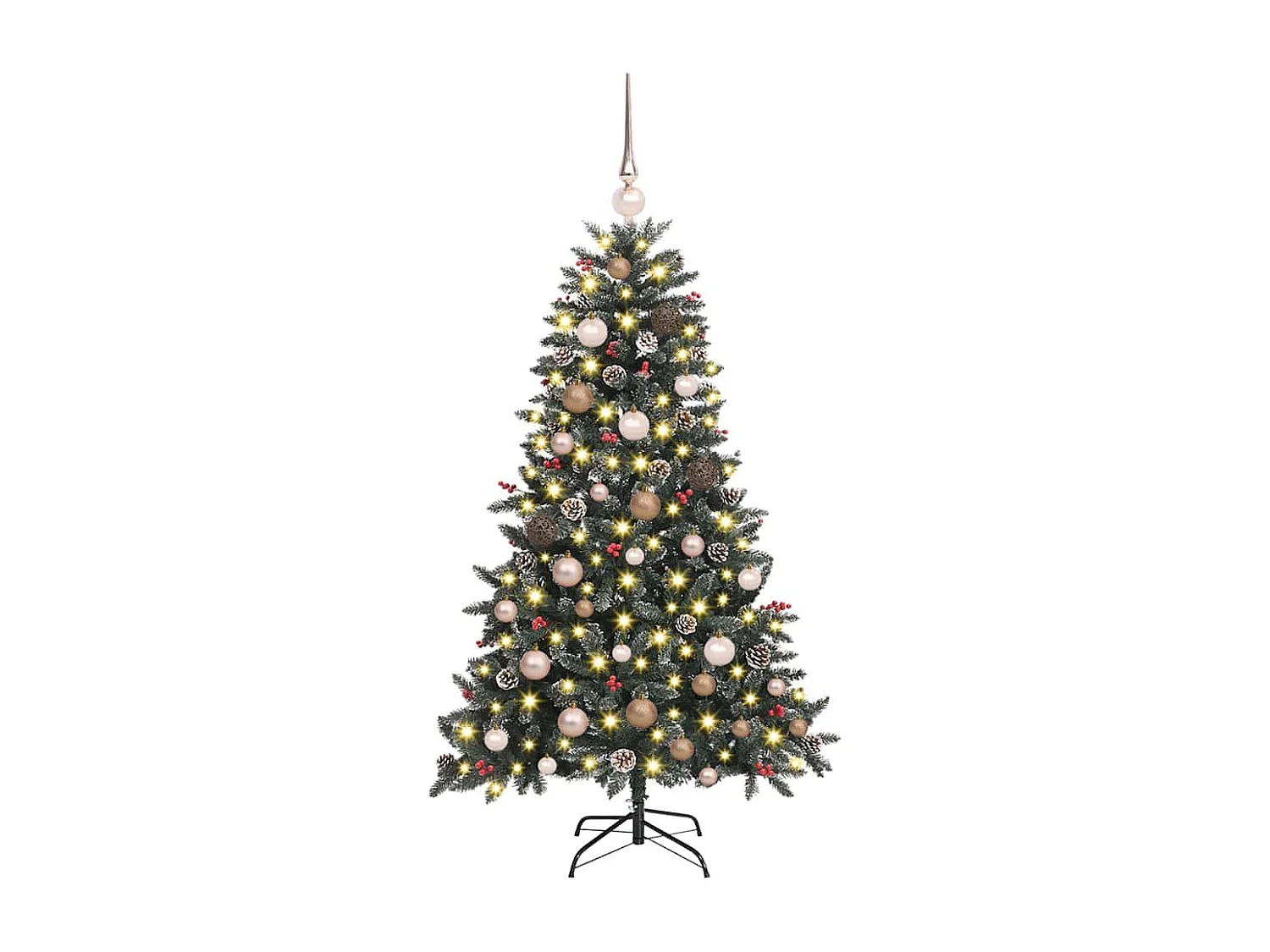 Sapin de Noël artificiel avec 150 LED Vert 83.5 x 83.5 x 150 cm
