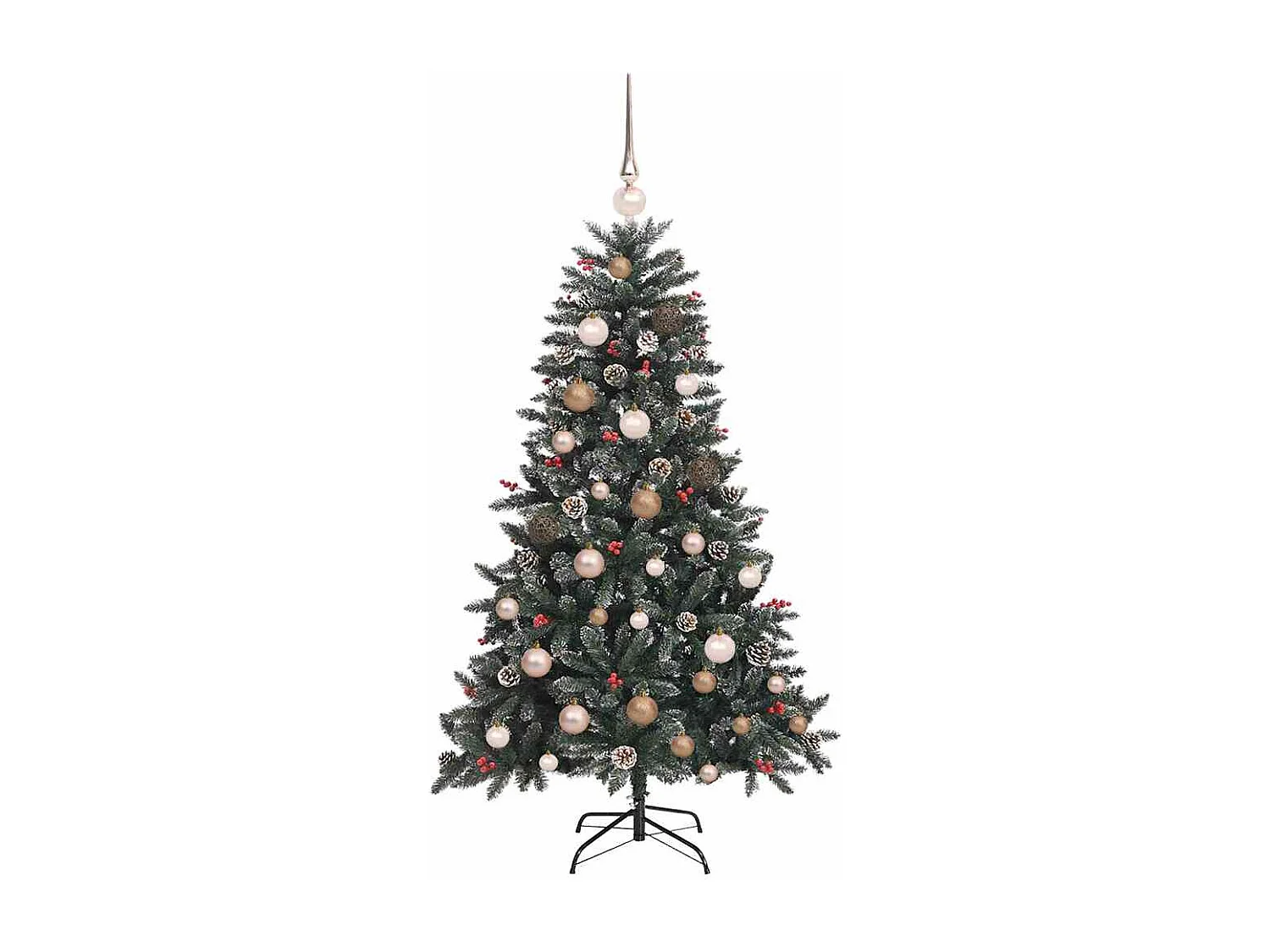Sapin de Noël artificiel avec 150 LED Vert 83.5 x 83.5 x 150 cm