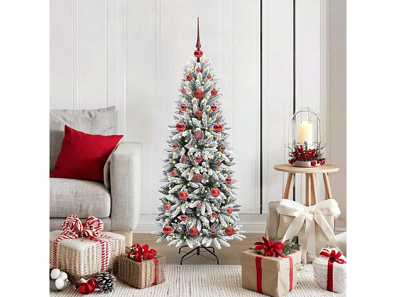 Albero di Natale artificiale con 150 LED Bianco 53 x 53 x 120 cm