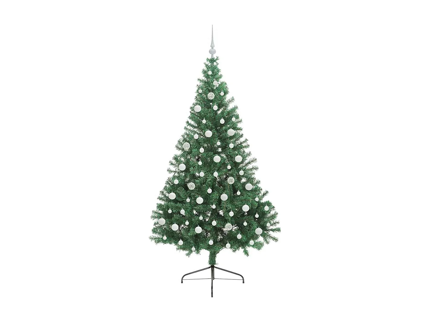 Sapin de Noël artificiel pré-éclairé Vert 210 cm PVC