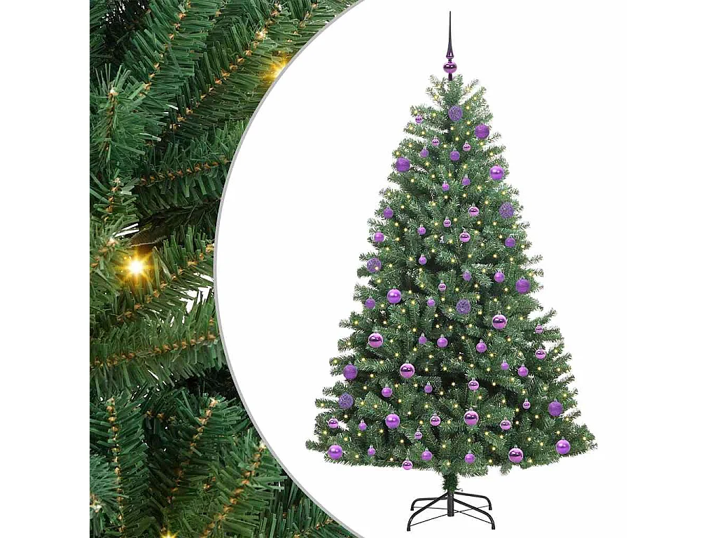 Sapin de Noël Artificiel à Branches Articulées Vert 210 cm