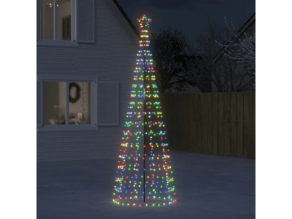 Sapin de Noël à LED avec pointes 570 LED colorées 300 cm