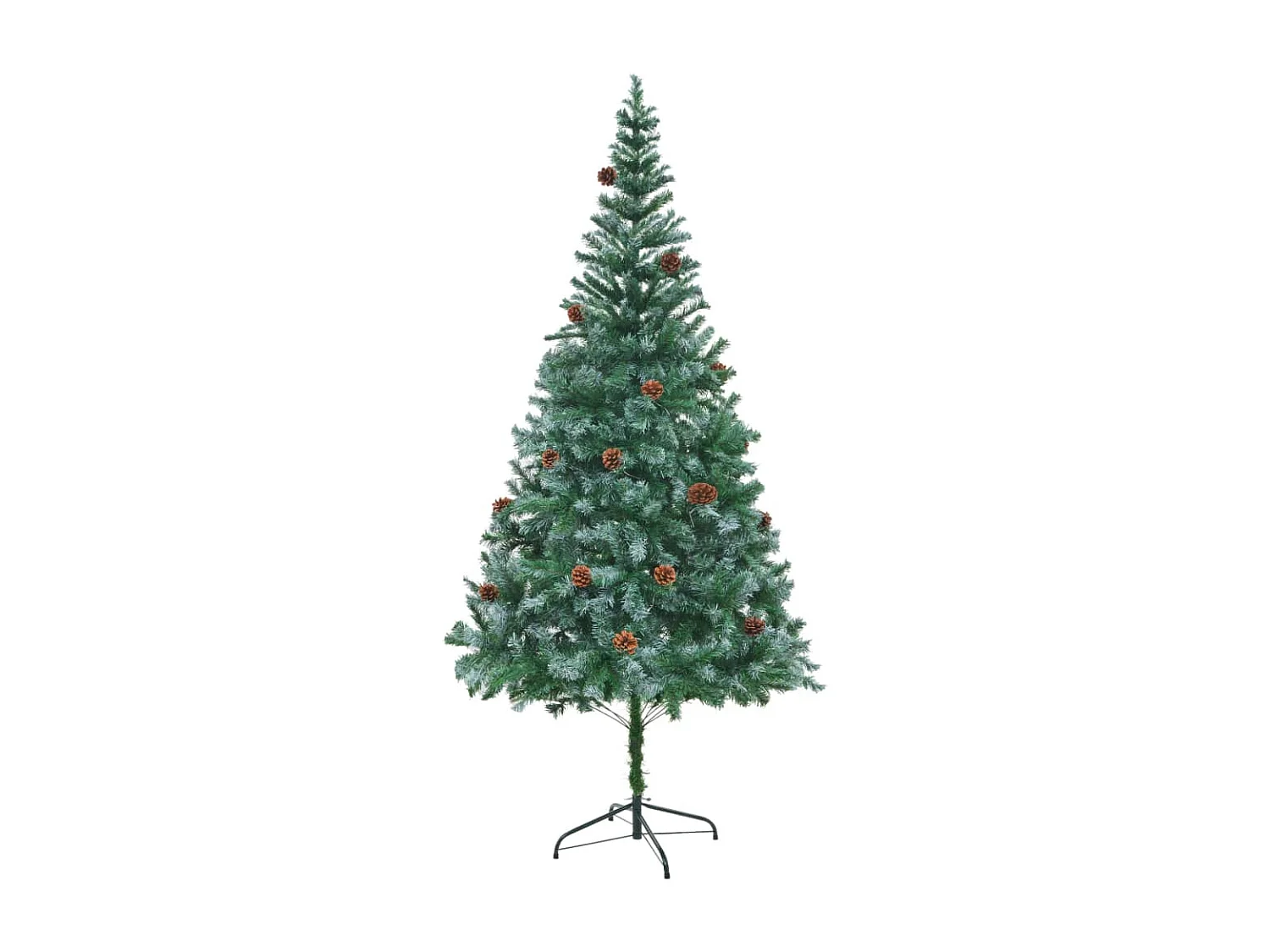 Albero di Natale artificiale con pigne 210 cm