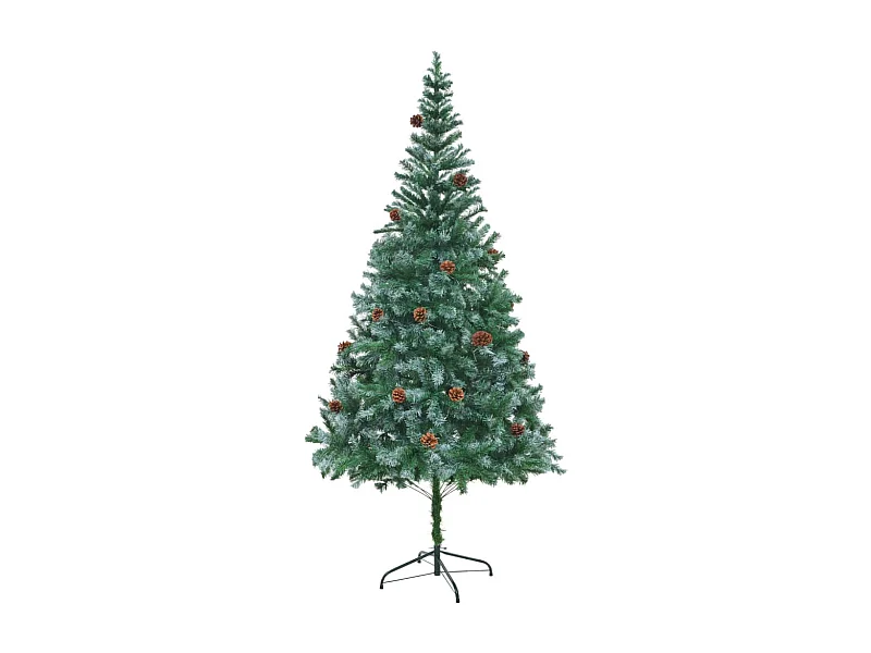 Albero di Natale artificiale con pigne 210 cm