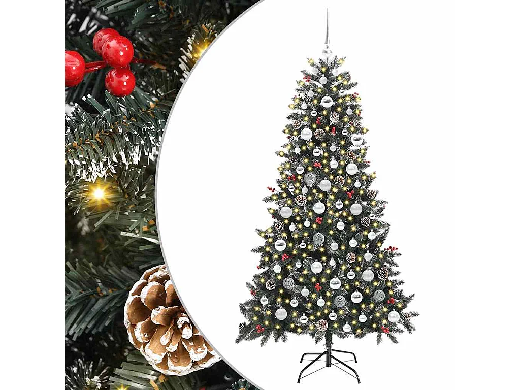Albero di Natale artificiale con 300 LED Verde 99 x 99 x 180 cm