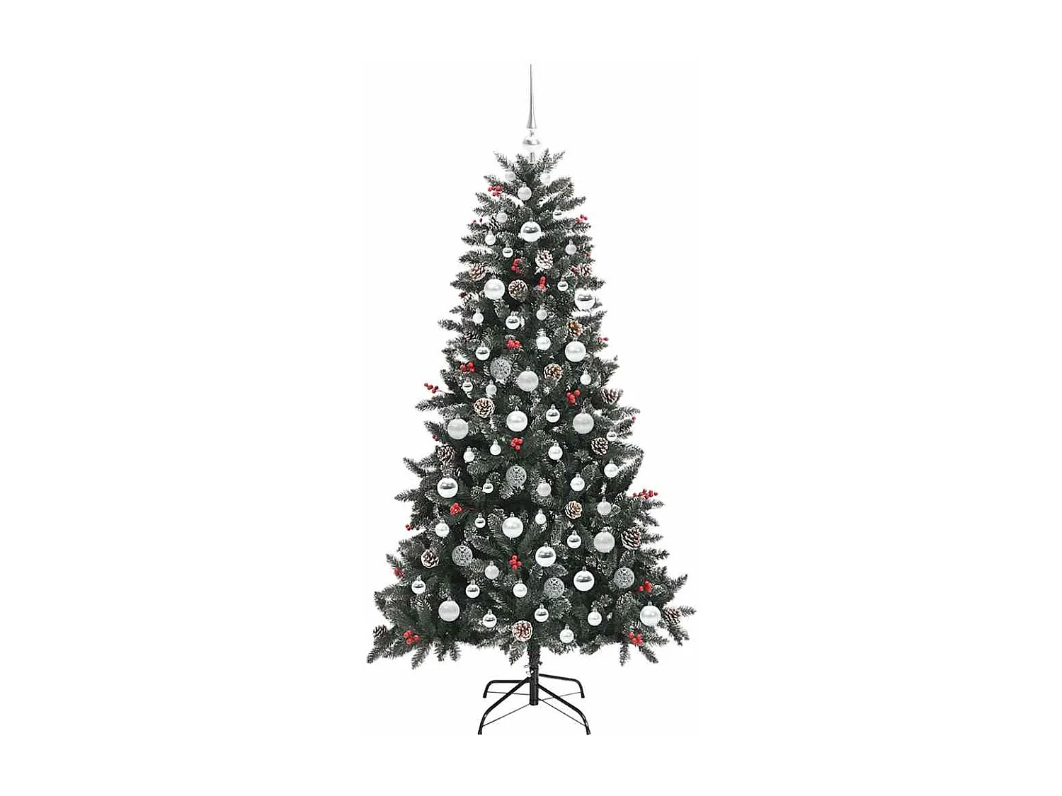 Albero di Natale artificiale con 300 LED Verde 99 x 99 x 180 cm
