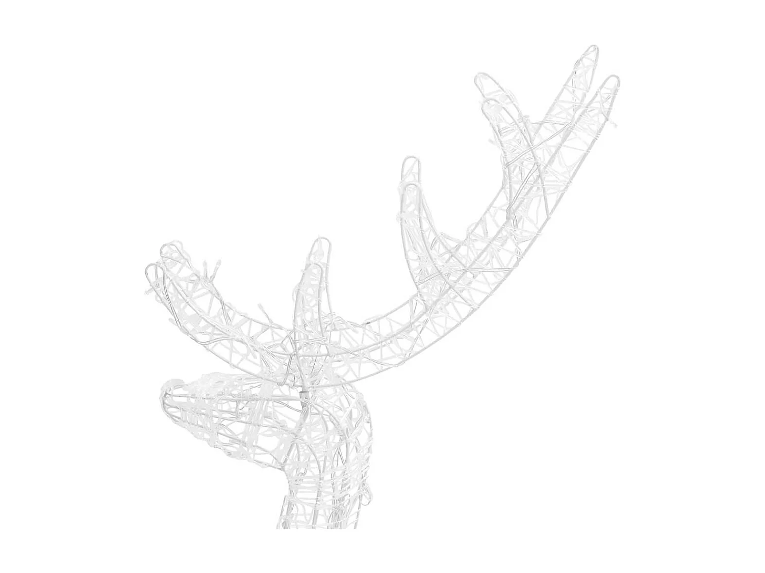 Décorations de Noël de renne Acrylique 3 pcs 120 cm Multicolore