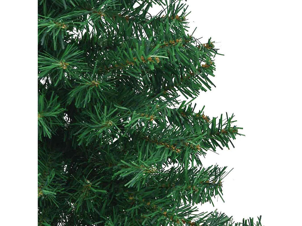 Arbre de Noël artificiel d'angle Vert 240 cm PVC et métal