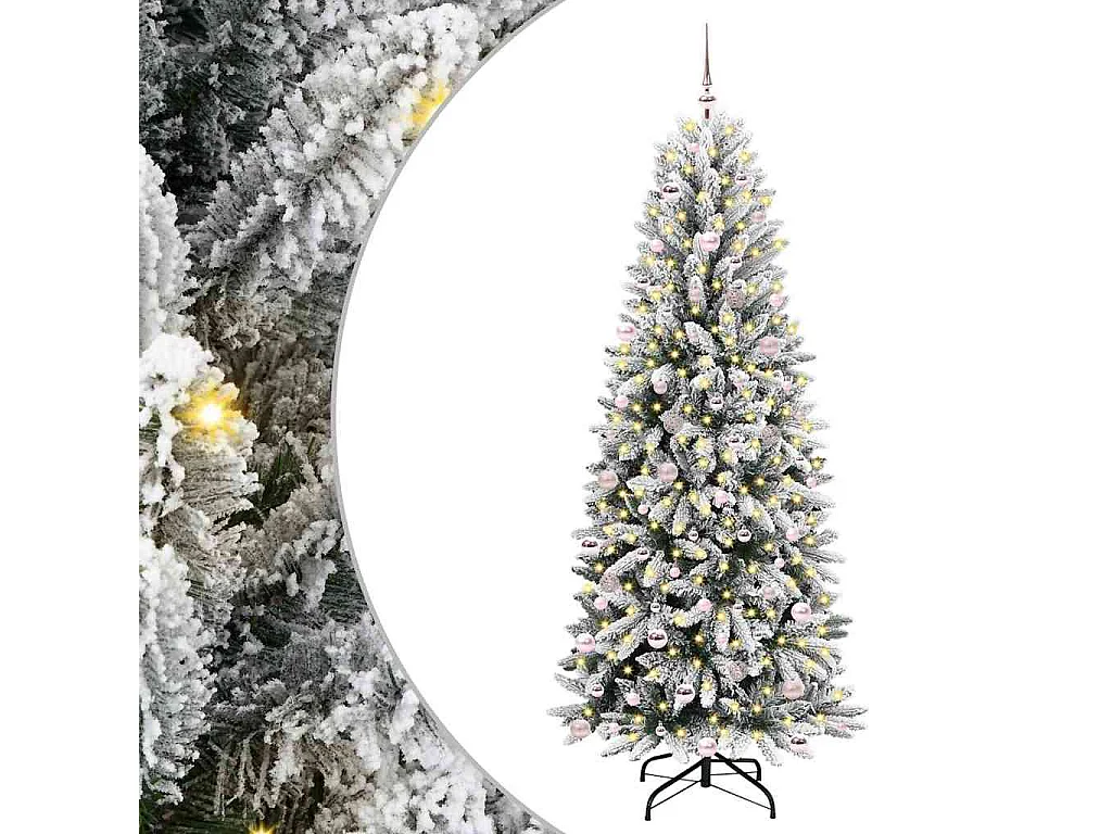 Kunstkerstboom met 300 LED's Wit 93 x 93 x 240 cm