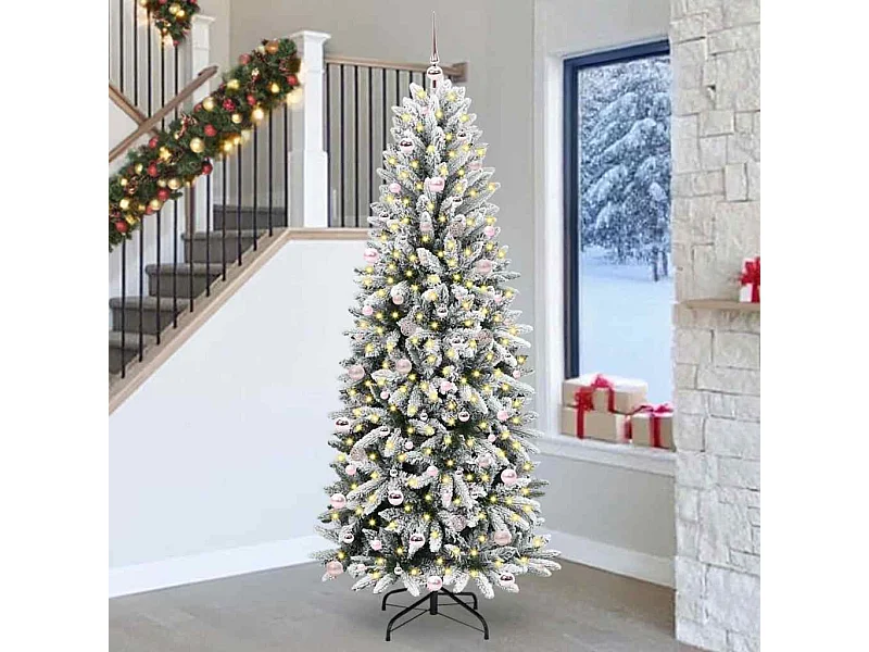 Kunstkerstboom met 300 LED's Wit 93 x 93 x 240 cm
