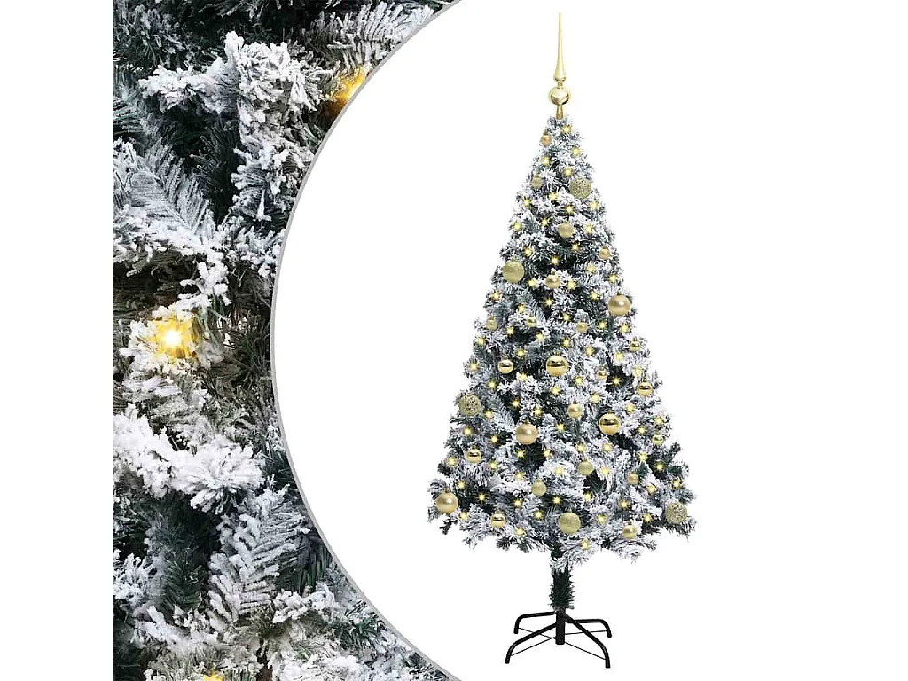 Sapin de Noël artificiel Vert 150 cm PVC, Acier et Plastique