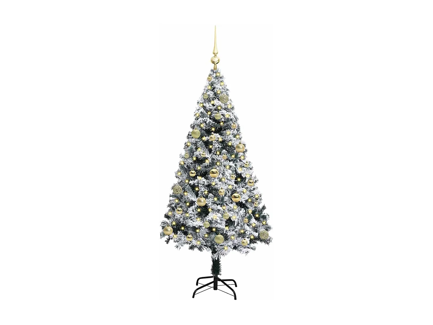 Sapin de Noël artificiel Vert 150 cm PVC, Acier et Plastique