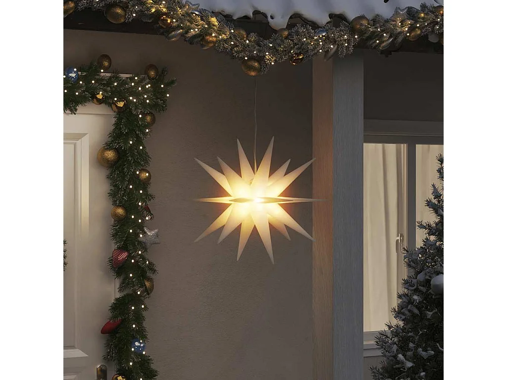 Lumière de Noël avec LED pliable blanc 57 cm
