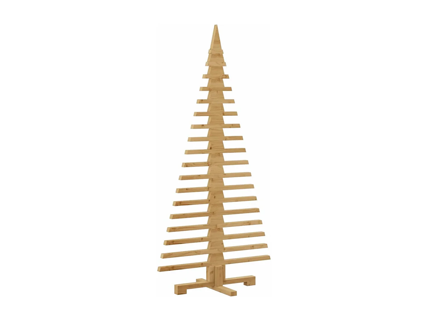 Arbre de Noël en bois Marron 150 cm Bois massif en pin
