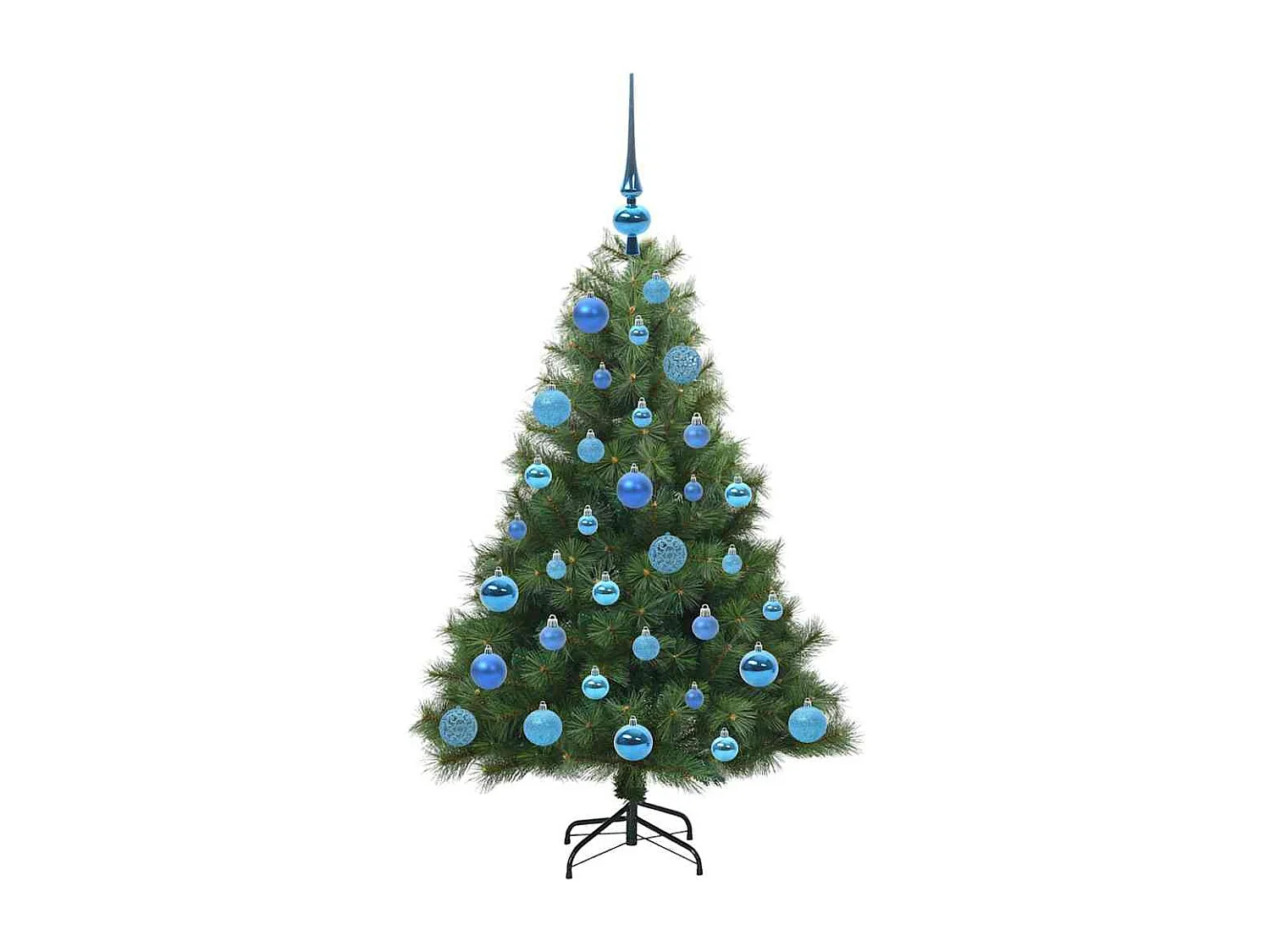 Sapin de Noël artificiel avec 150 LED Vert 120 cm PE et PVC
