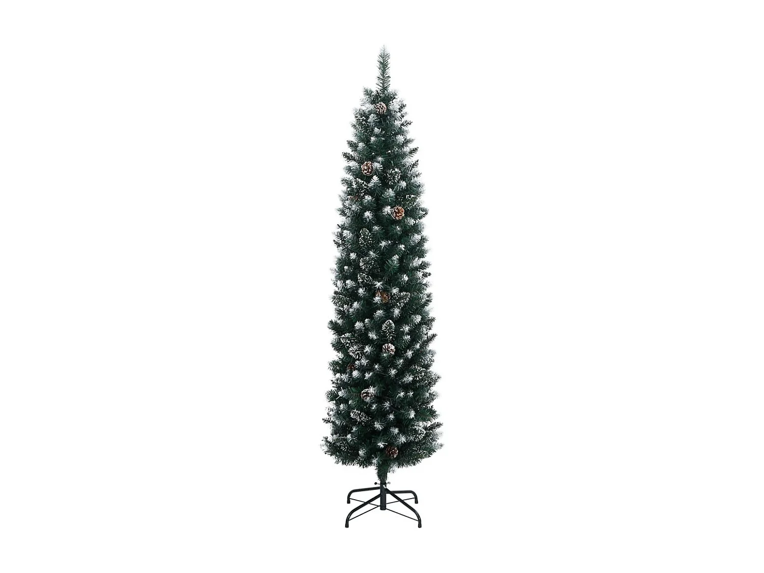 Sapin de Noël artificiel mince 150 LED 150 cm