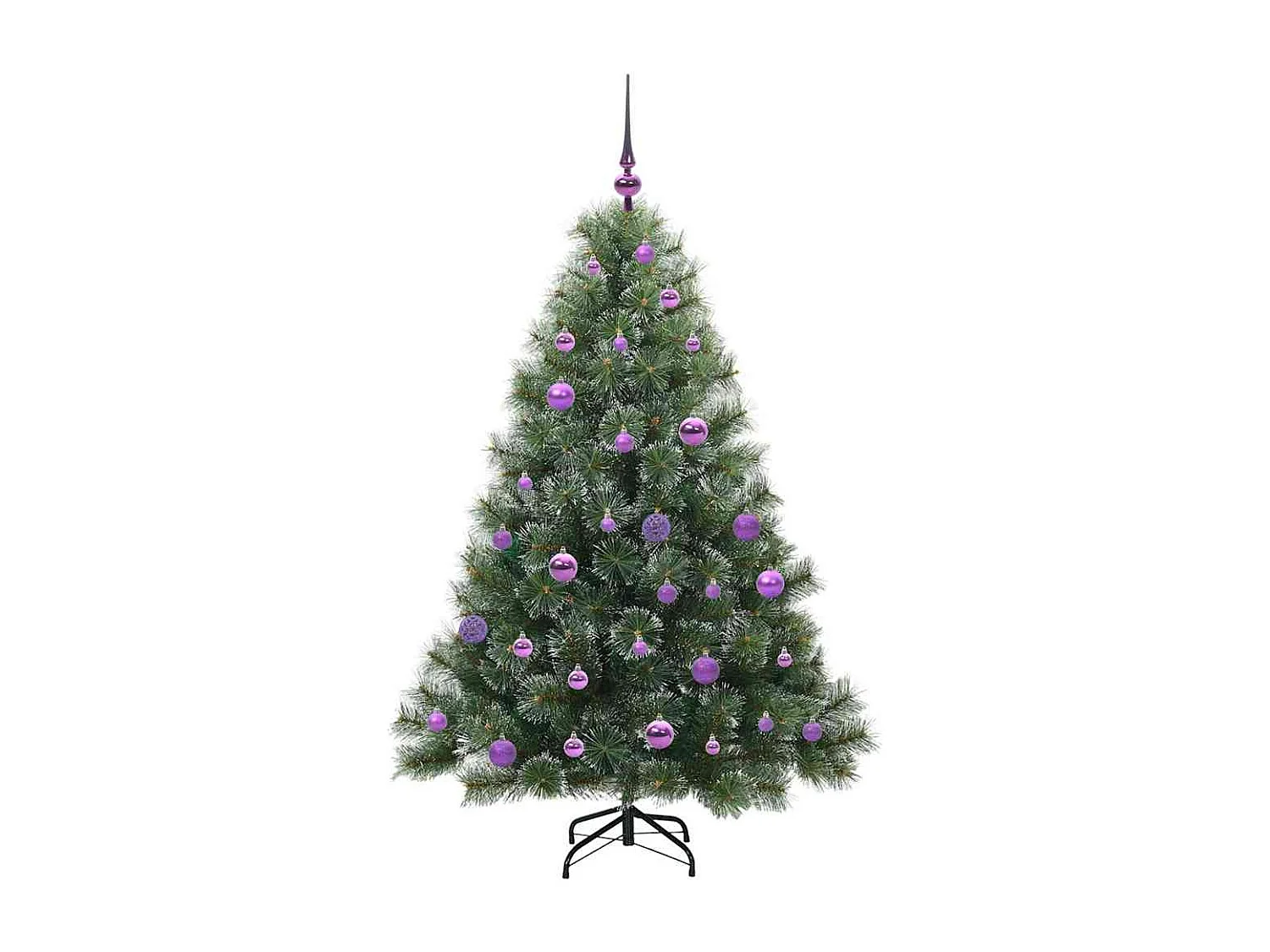 Sapin de Noël artificiel avec 150 LED Vert 150 cm PE et PVC